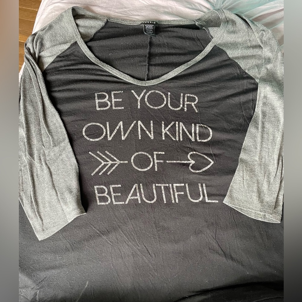 Torrid | Raglan “Be your own kind of beautiful” top